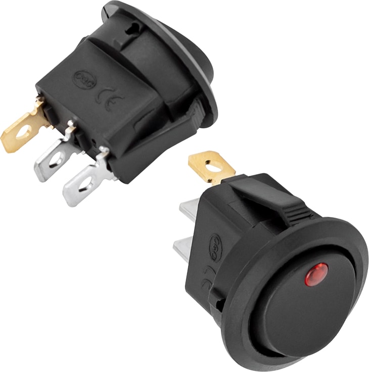 IC-132A 3 Pinli On-Off 12VOLT Dc 20 Amper Işıklı Anahtar