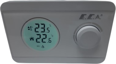 . Poly 100W Kablosuz Oda Termostatı – Uzaktan Ölçüm, Büyük LCD Ekran, On-Off Kontrol ve Alarm Özelliği