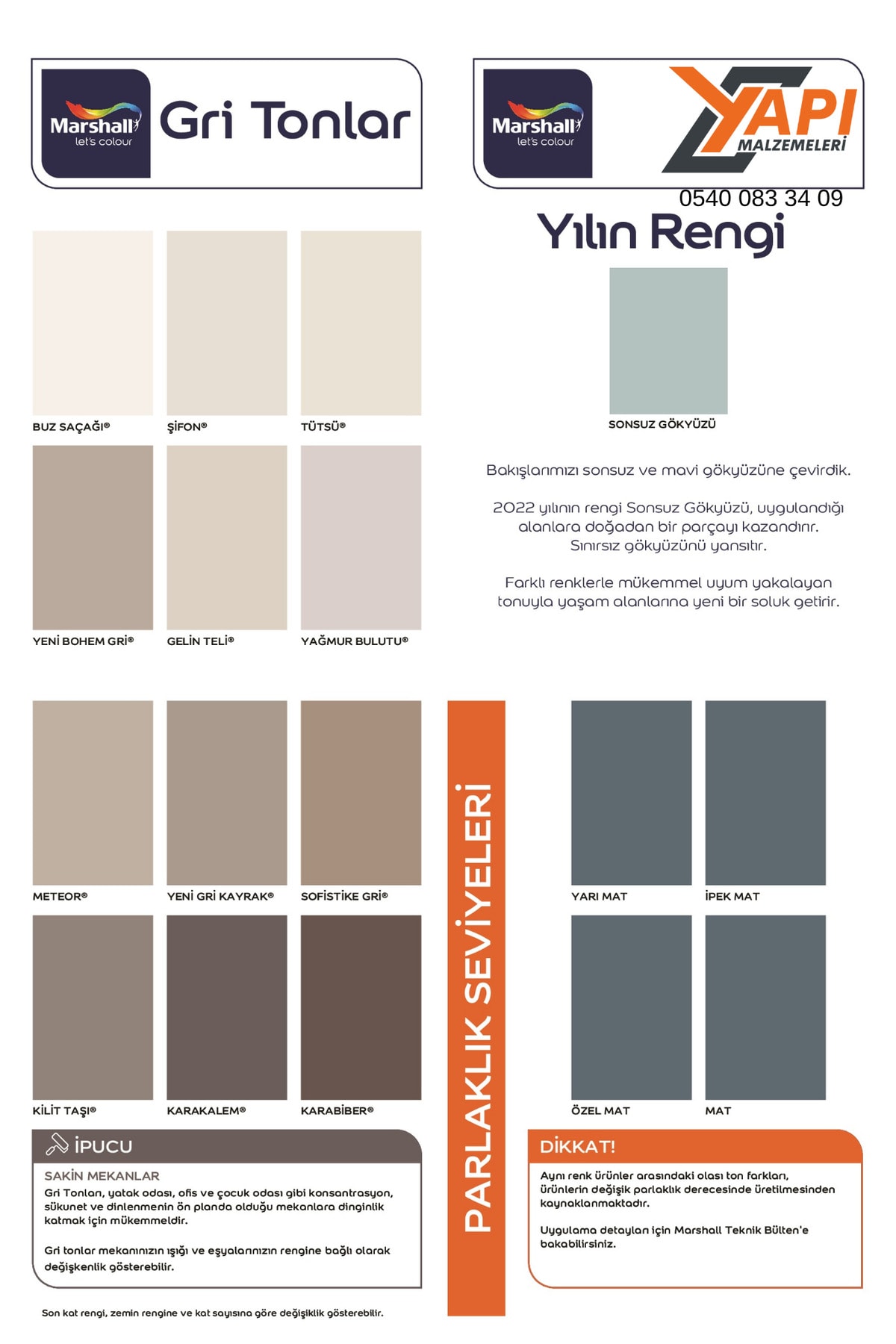 MARSHALL Fit Plastik Mat İç Cephe Boyası Kristal 20 Kg