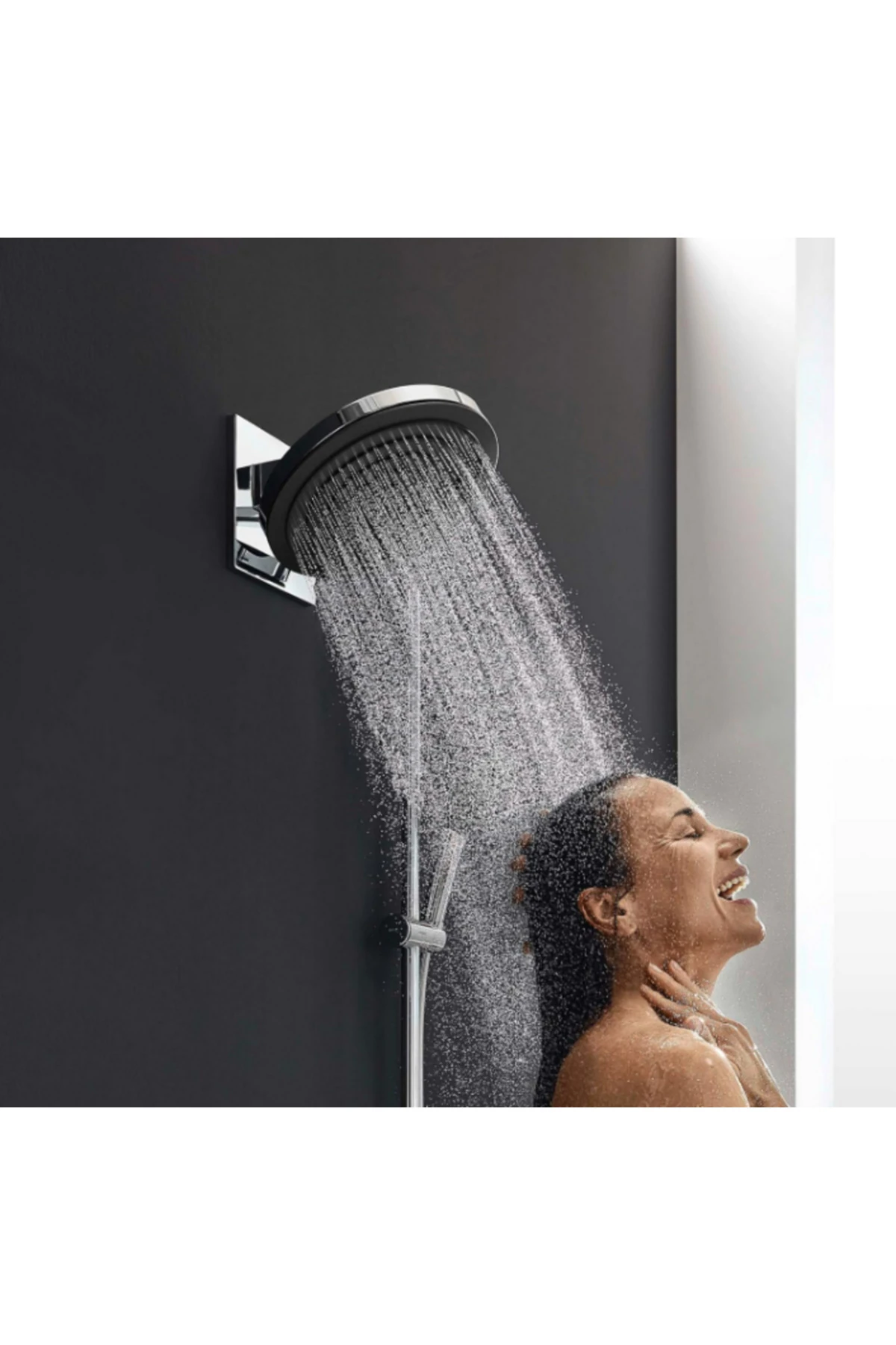 Pulsify S Tepe Duşu 260 2jet Duvar Bağlantısı İle Satin Beyaz 24150700 Beyaz