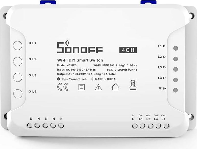 4ch R3 Wifi Smart Switch 4 Kanal Akıllı Röle 4chr3