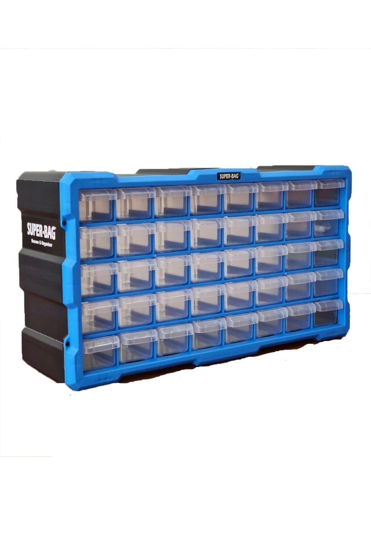 Super-bag Monoblok Yatay 40 Çekmeceli Organizer Vida Dübel Boncuk Hobi Kutusu