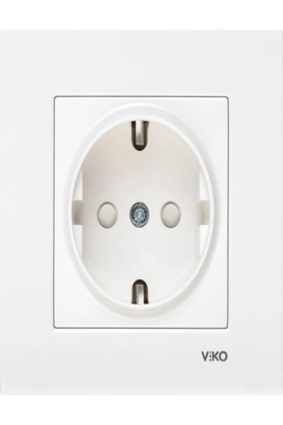 Torunoğlu Elektrıik Viko Karre Beyaz 2'li Set Komütatör Ve Topraklı Priz Set(İKİLİ ÇERÇEVE DAHİL)