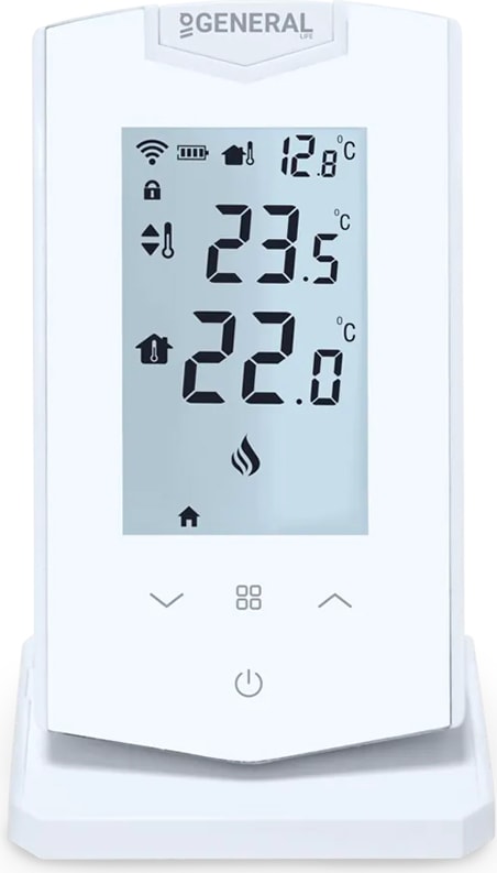 HT500-SET-1 Kablosuz Dijital Oda Termostatı Wifi Uyumlu Geniş LCD Ekranlı Haftalık Programlı