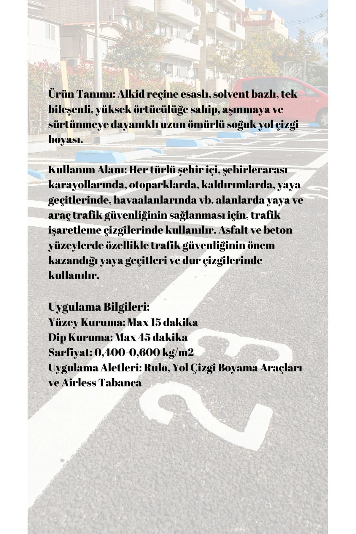 Fors Classic Alkid Reçine Esaslı Yol Çizgi Boyası Siyah 4 Kg