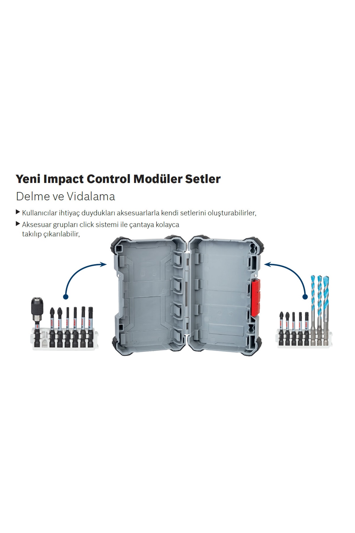 - Impact Control Serisi Çift Taraflı Vidalama Ucu 9'lu Set *110mm