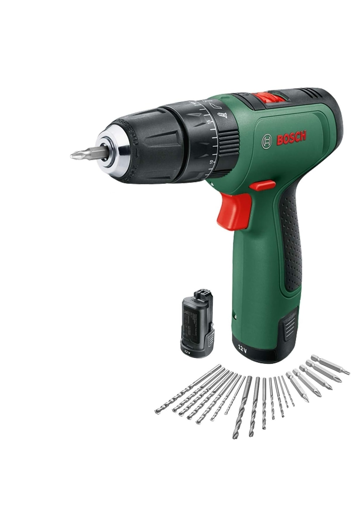 BOSCH Easy Drill 1200 Çift Akülü Vidalama Darbeli Matkap  Şarjlı Matkap 1,5AH
