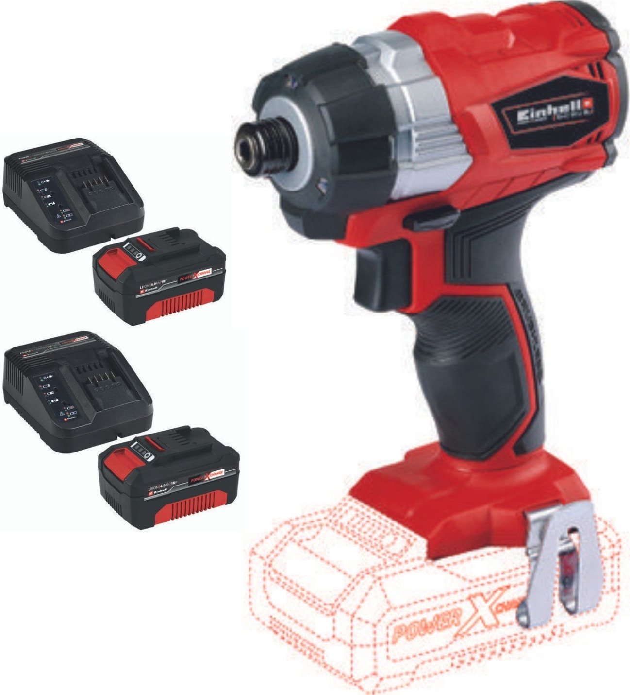 Te-Cı 18 Li Bl 2x4.0 Akülü Darbeli Torklu Kömürsüz Vidalama