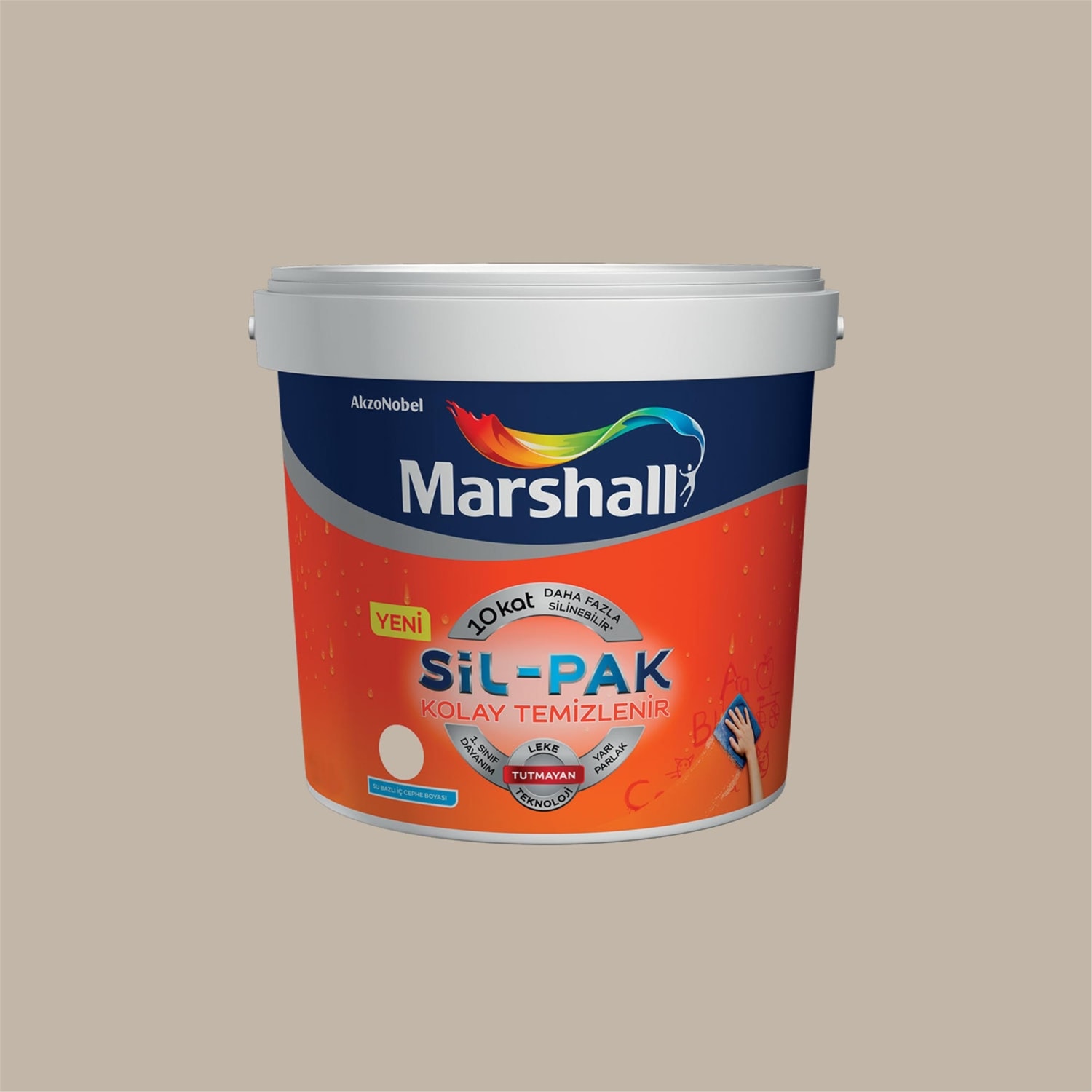 Derin Vadi 15 Litre Sil-Pak Kolay Temizlenir Silinebilir Su Bazlı Iç Cephe Boyası (MARSHALL.5253658)