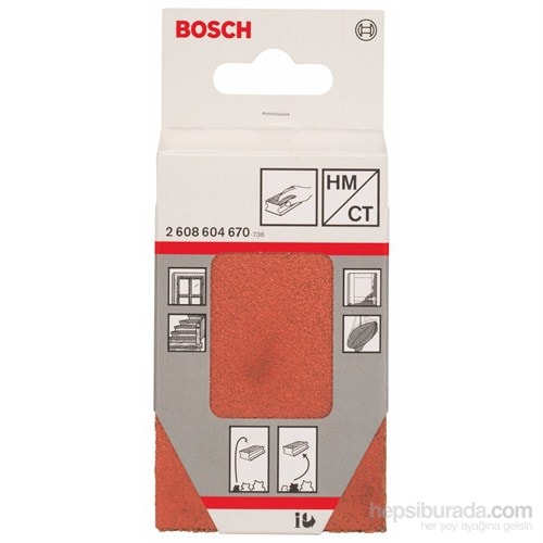 BOSCH - Zımpara Takozu - 60 X 100 Mm