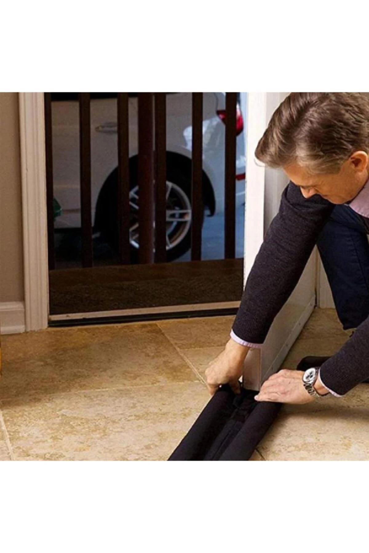 Siyah Kapı Altı Hava Ve Soğuk Önleyici Izolasyon Isı Yalıtım Süngeri Stoperi Tozluk 2 Adet