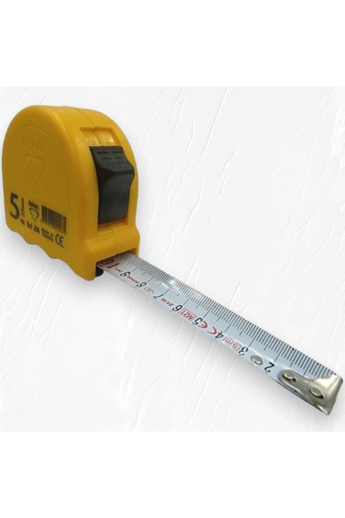 Şerit Metre 5mx25mm Şoka Dayanıklı