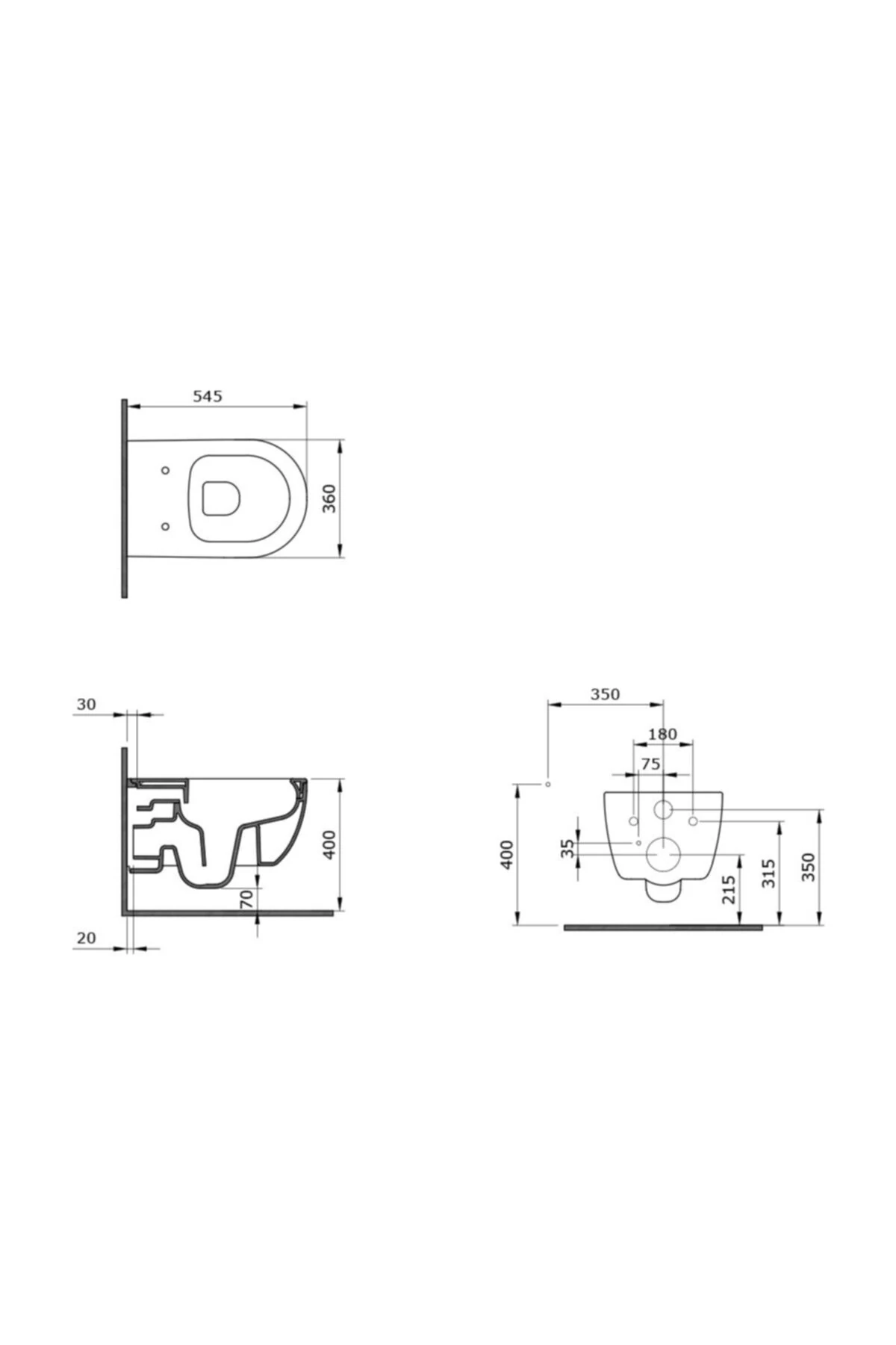 V Tondo Rımless Asma Klozet (yeni Parma) Mat Siyah