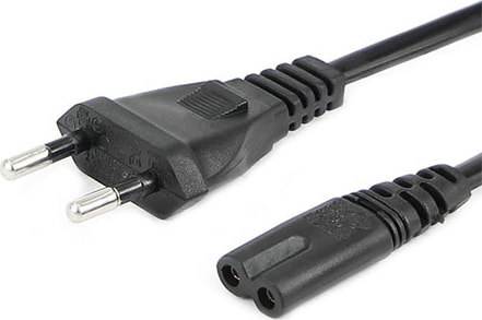 power güç kablosu tv-radyo -notebook adaptör 2 pin teyip fişi