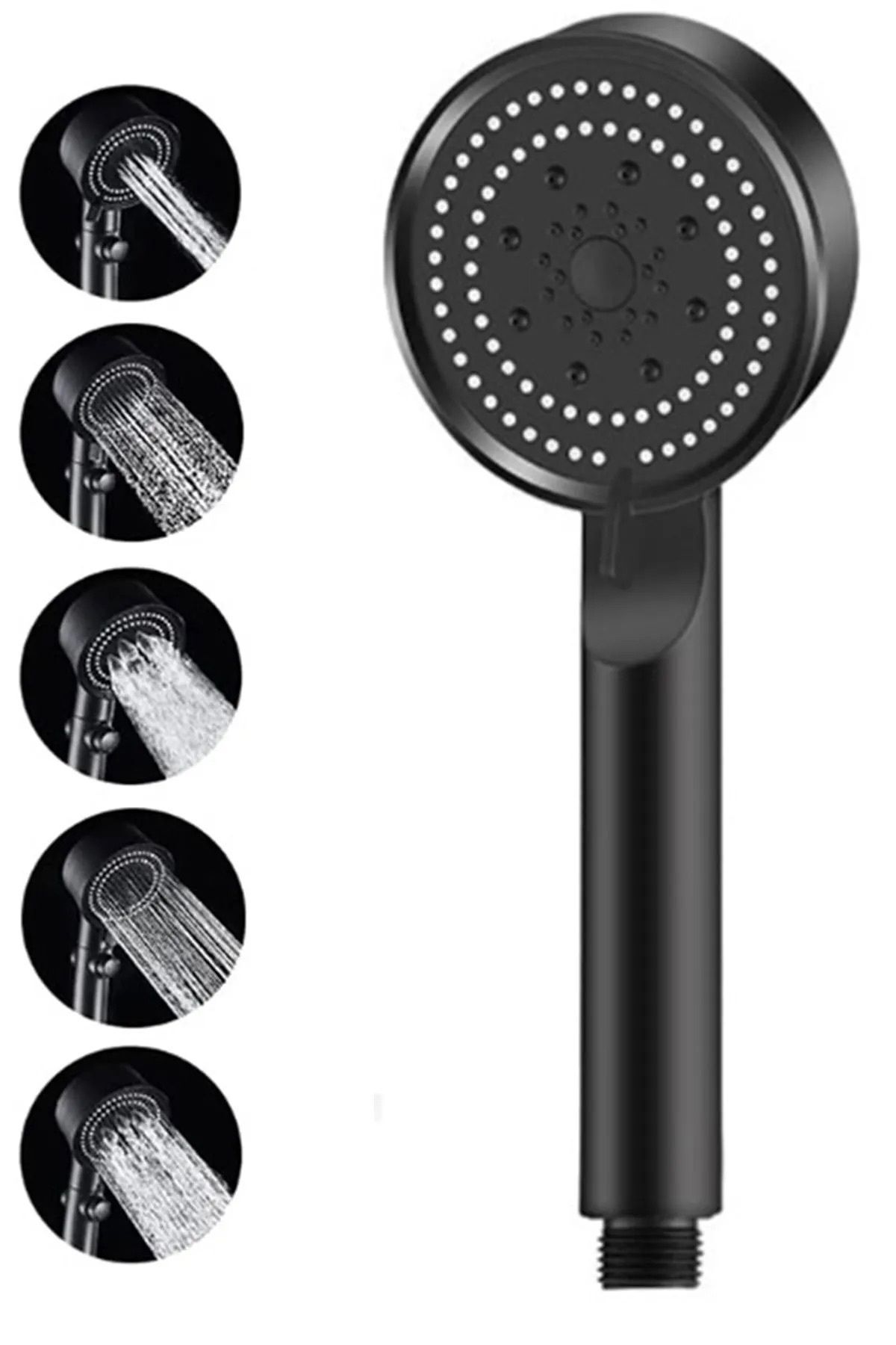 Siyah Spa Duş Başlığı & Garantili Siyah Duş Hortumu Duş Başlığı Seti Duş Fiskiyesi