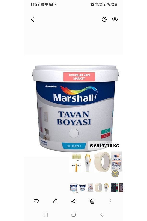 TAVAN BOYASI 5.68 LT 10 KG