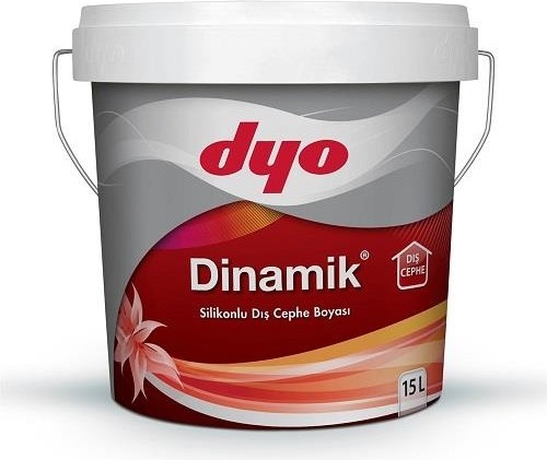 Dinamik Silikonlu Dış Cephe Boyası 15 Lt Sarı