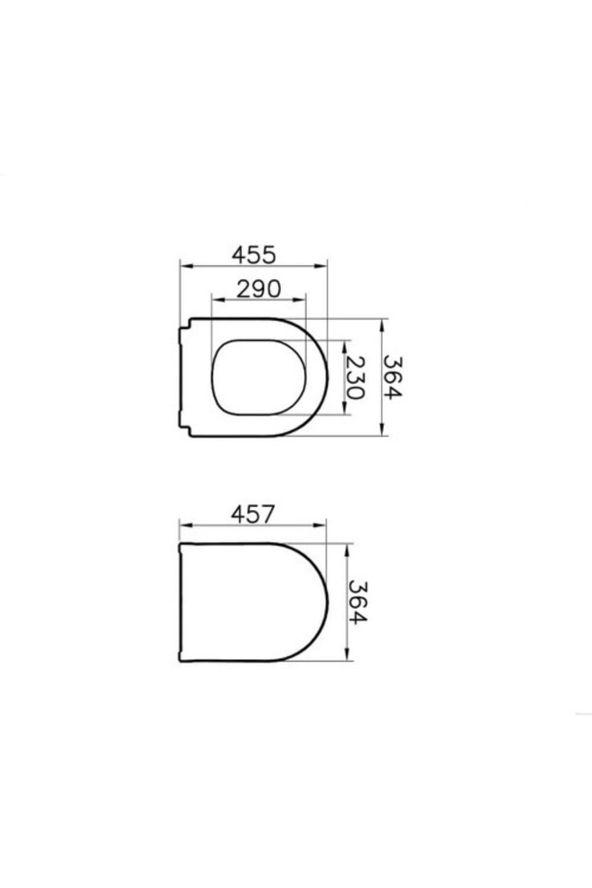 Universal Droplast Slim Klozet Kapak 110-003-009