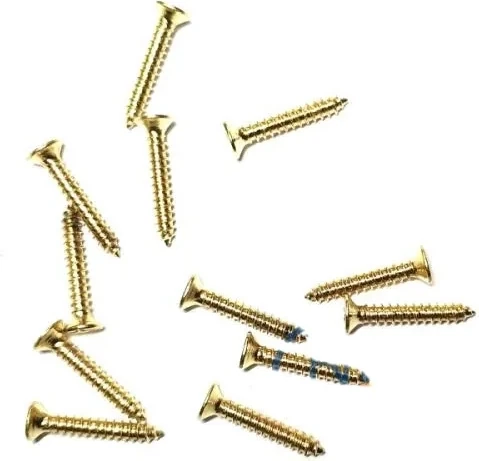 Klips, Menteşe, Ayak, Ağaç, Sunta Vidası 2,2X13 mm - Sarı 100 Adet