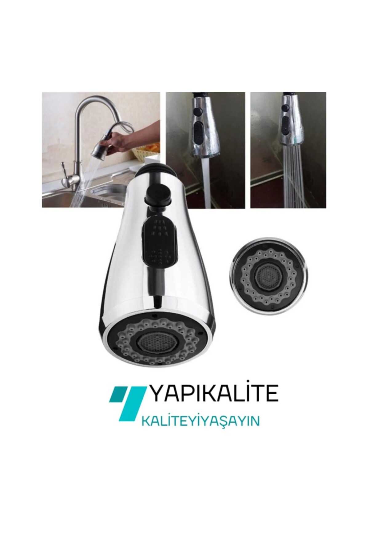 Karizma Lüx Endüstriyel Spiralli Mutfak Evye Bataryası El Duşu 3fonksiyonlu