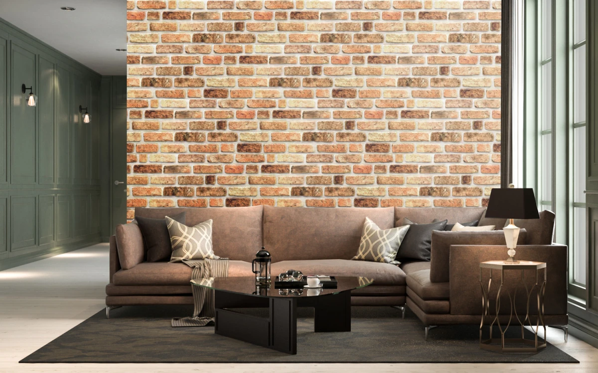 5 Adet (2,5m2) x Tuğla Desenli 3 Boyutlu Renkli Strafor Köpük Duvar Kaplama Paneli (BR-504)