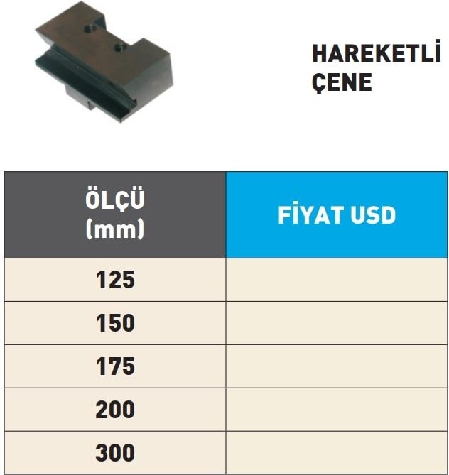 175MM Krasnic Süper Hassas Tezgah Mengene Hareketli Çene