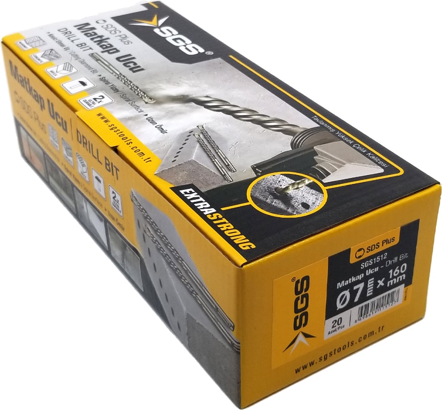 SGS Beton Delici Sds Plus Matkap Ucu 7X160 20 Adet
