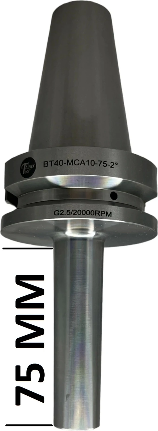 BT40 MCA10 - 75 Boy Vidalı Tutucu M10X75 Boy Vidalı Tutucu 20.000 Devir Balans Alınmıştır