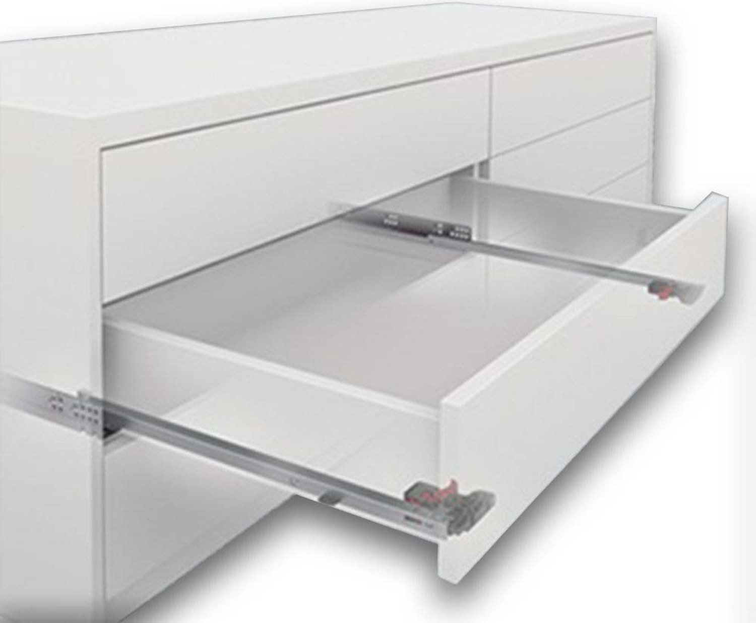 Smart Slide Tam Açılım (Bas-Aç) Mandallı Çekmece Rayı 45 cm