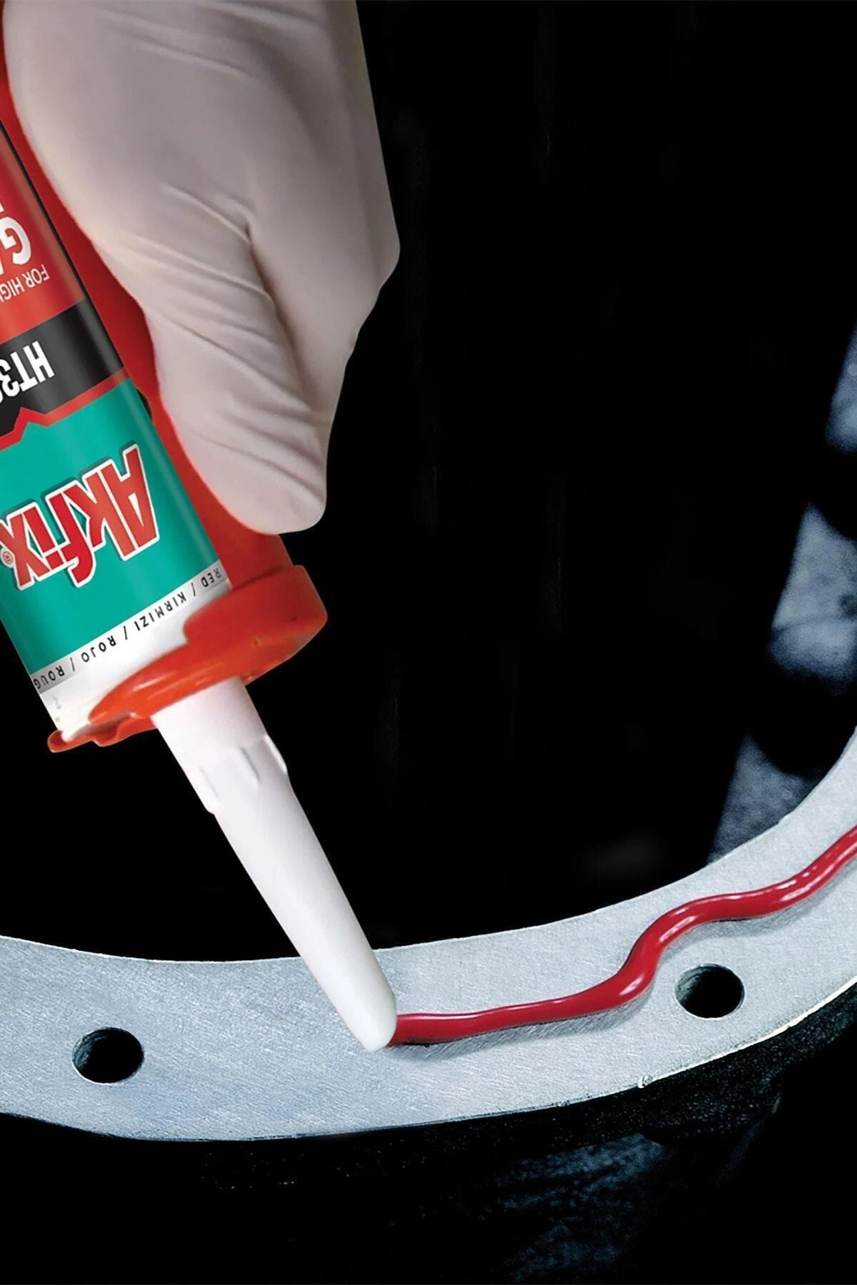 Yüksek Isı Silikonu Sıvı Conta 280ml Kırmızı Ht300