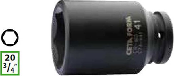 C74-H34 3/4" 6 Köşe Havalı Derin Lokma Anahtarı