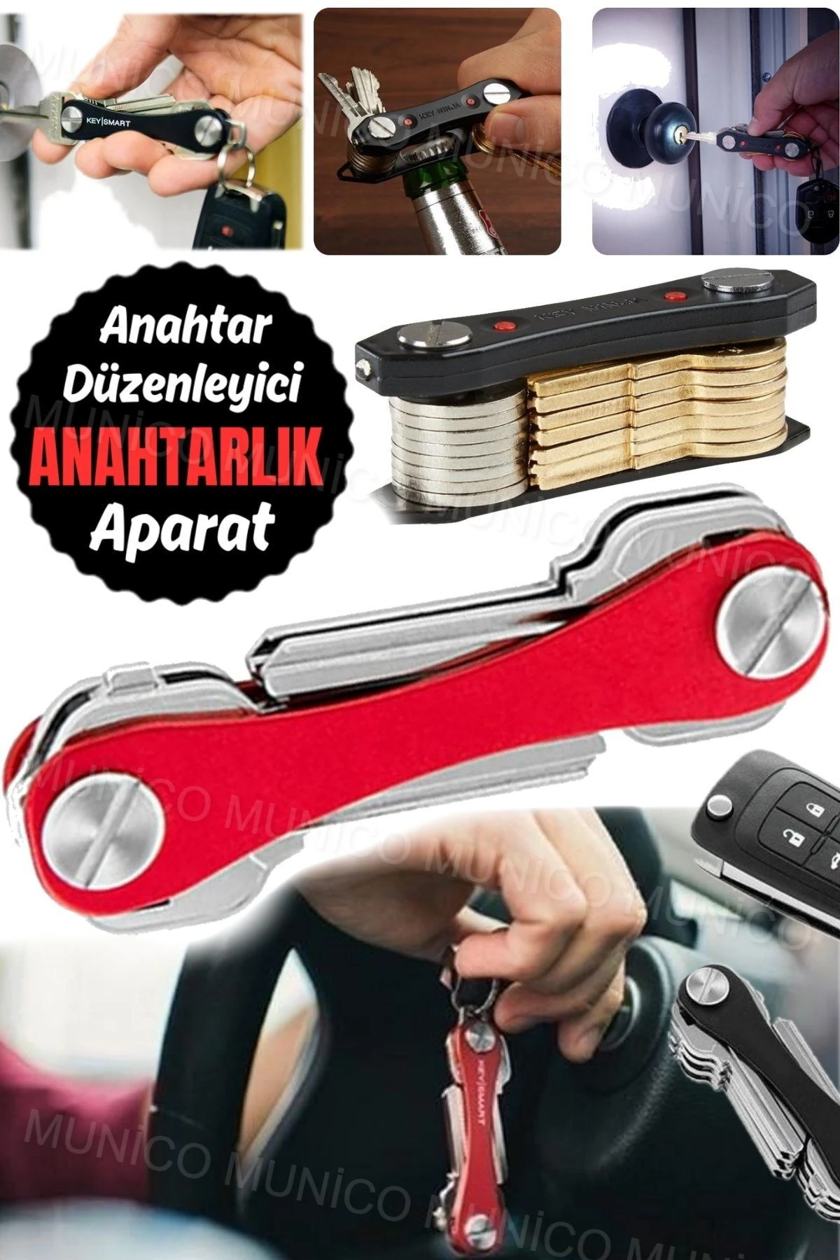 Akıllı Anahtarlık Clever Anahtarlar USB Flash Bellek ve Diğer Küçük Eşyalar İçin Şık ve Fonksiyonel