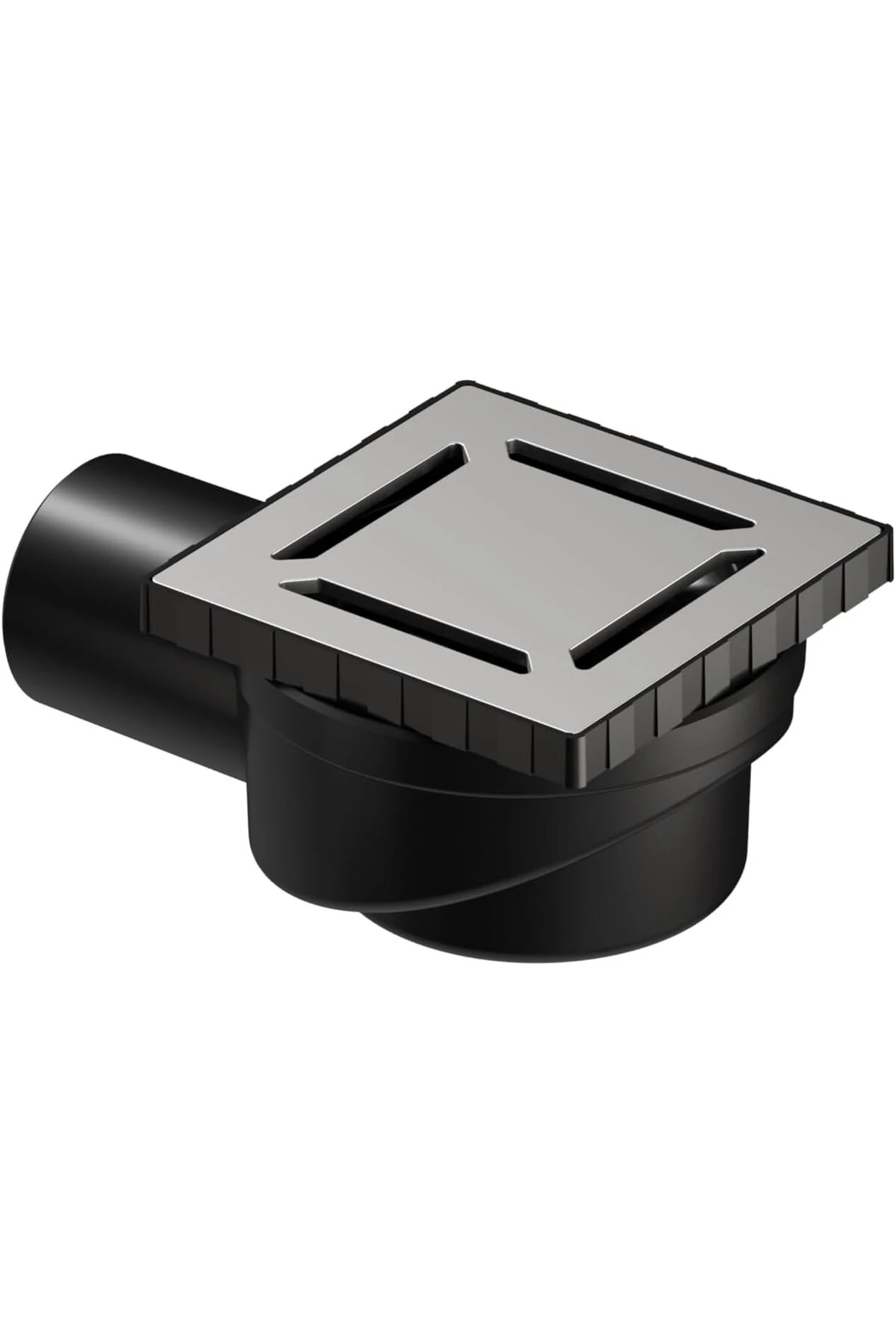 5606973 Duş Kanalı, Yandan Çıkışlı, 10x10 cm, DK 100 Kapak, Mat Krom 1136669