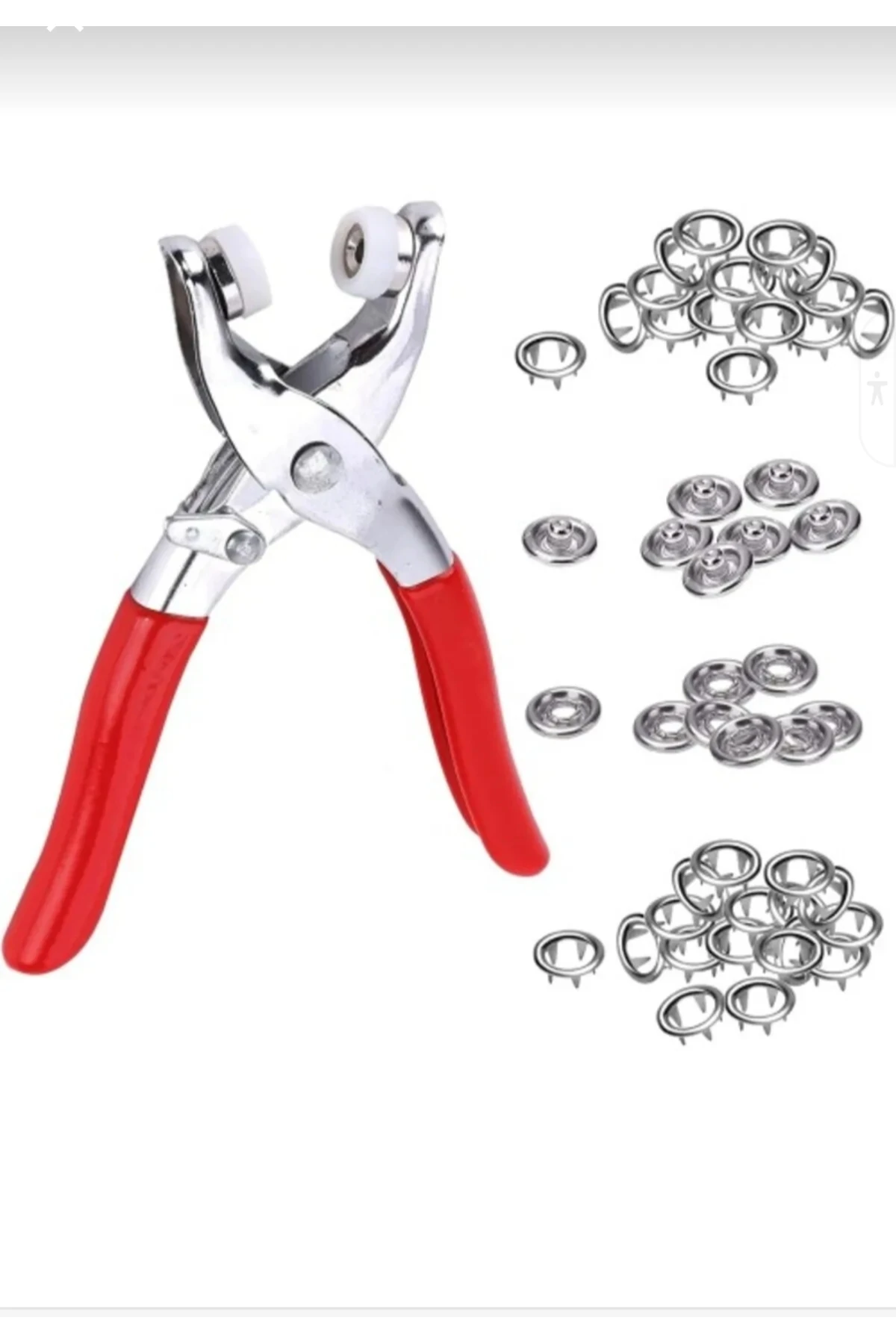 9.5 Mm 50takım Metal Çıt Çıt, El Pensesi, Set-saklama Kutusu ,Gömlek ve Bebe Çıtçıt Montaj Seti