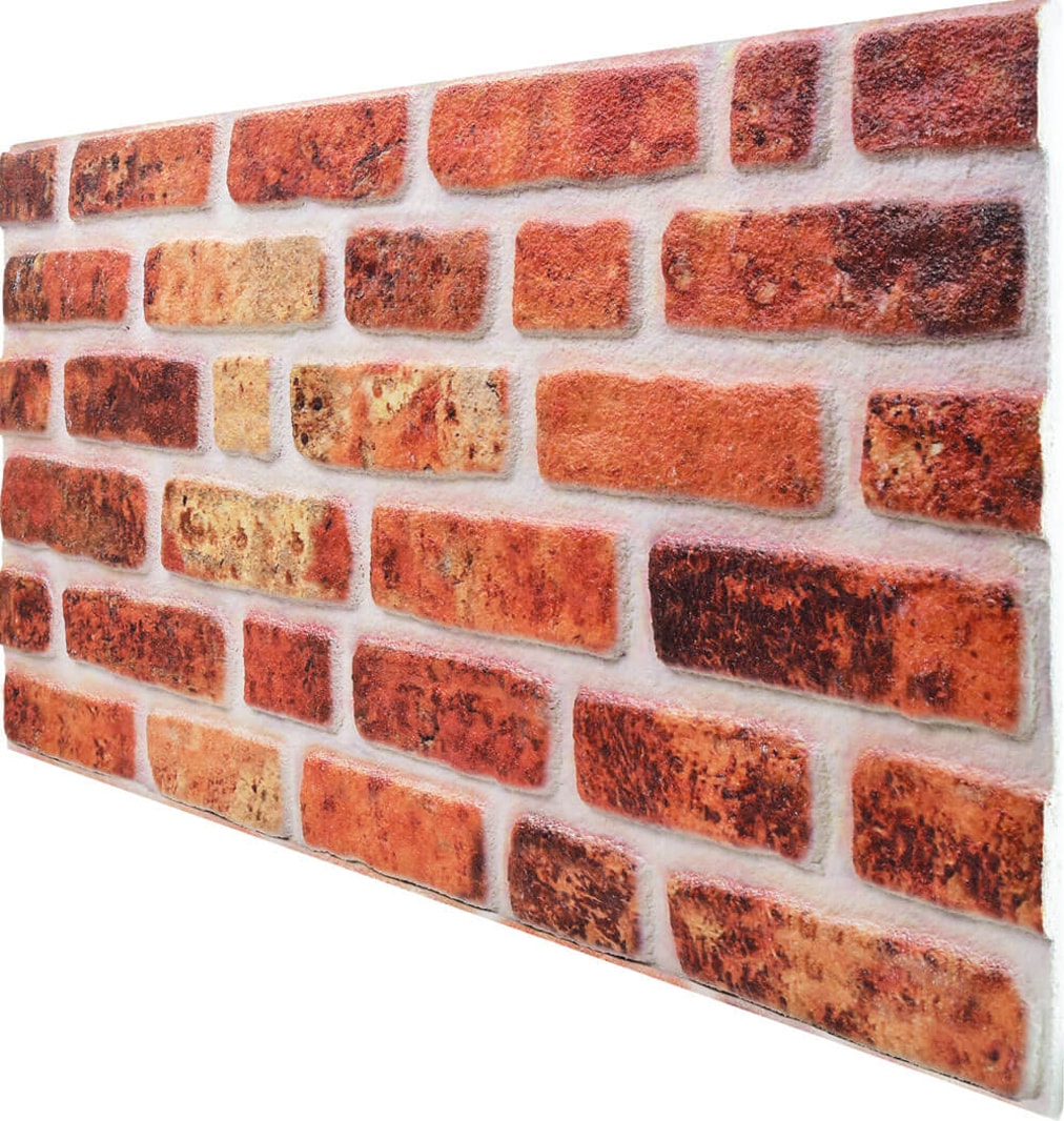 5 Adet (2,5m2) Tuğla Desenli 3 Boyutlu Renkli Strafor Köpük Duvar Kaplama Paneli (BR-551)