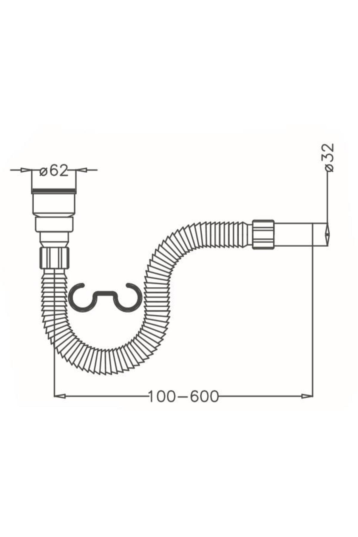 Körüklü Pisuvar Sifonu 50625