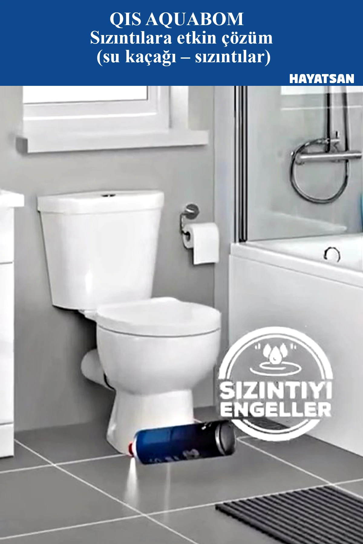 QIS AQUABOM – Sızıntılara etkin çözüm – (su kaçağı – sızıntılar)