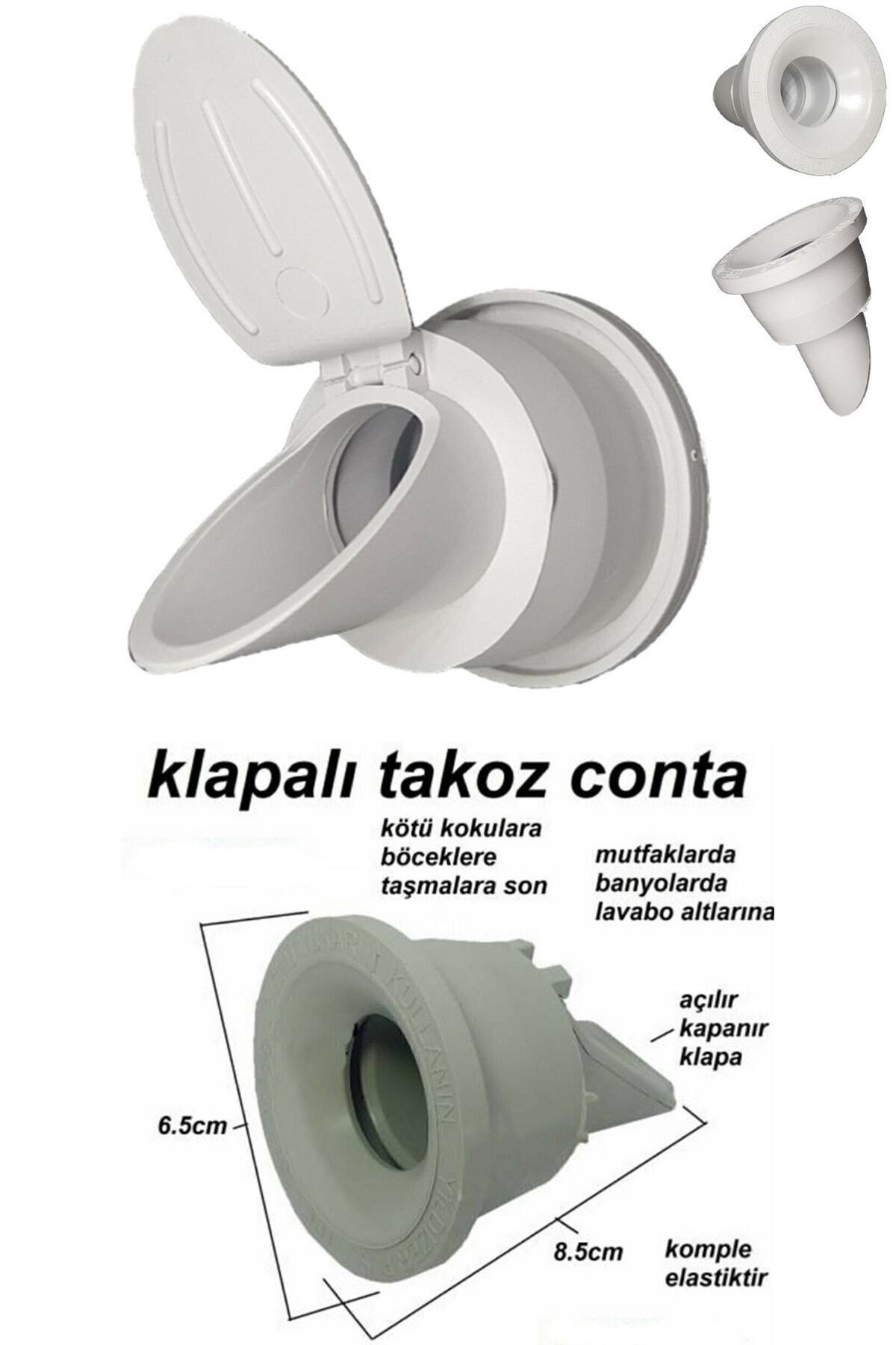 Lavabo Koku Giderici Çek Valfli Lavabo Gider Adaptör Conta Koku Önleyici Pratik Montaj