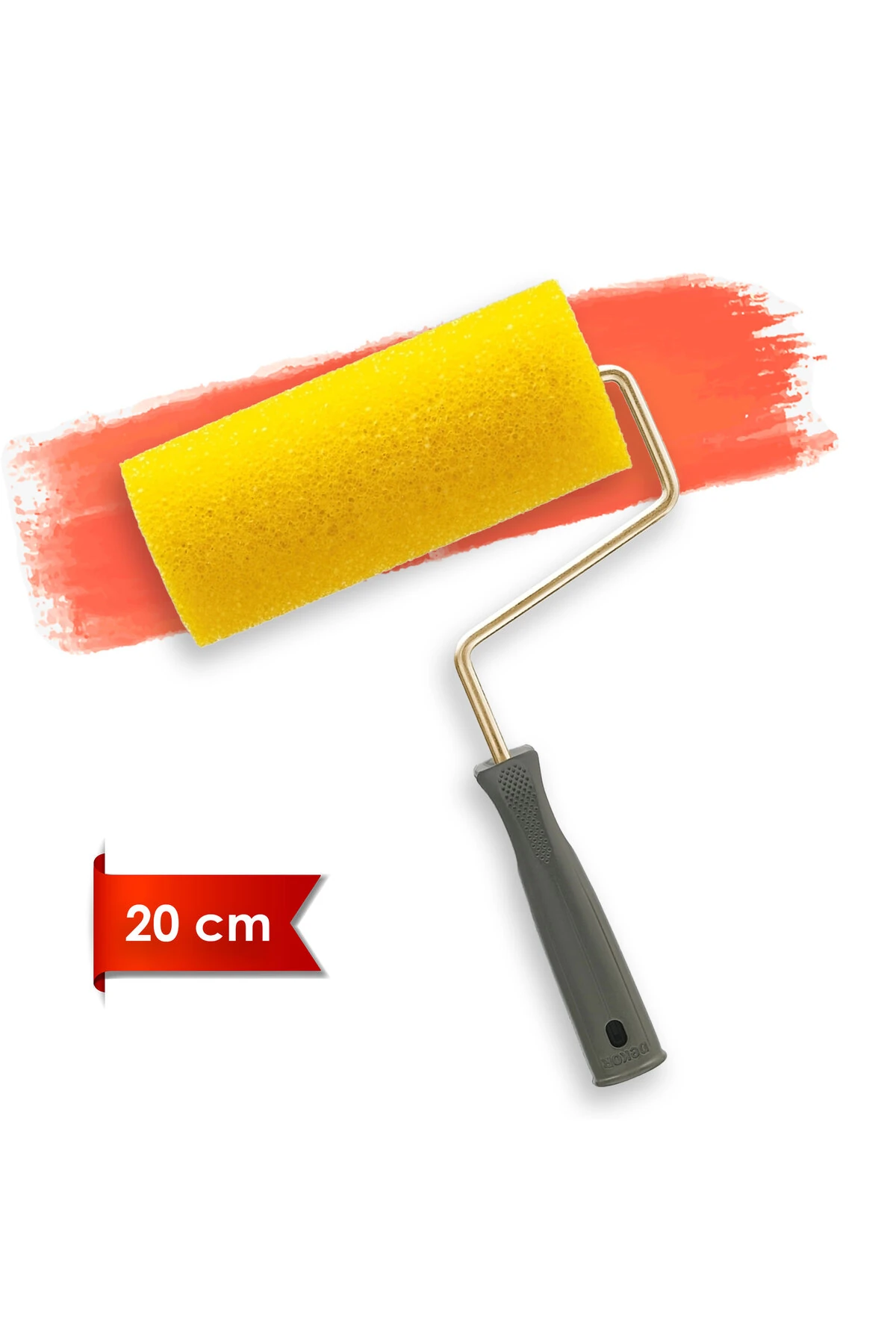 1118 Sünger Kristalli Efekt Rulo 20 cm Grenli Boya Uygulama Rulosu