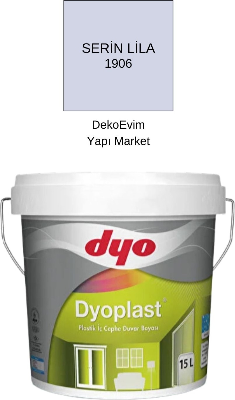 plast Plastik Iç Cephe Duvar B. Serin Lila 15 Lt.
