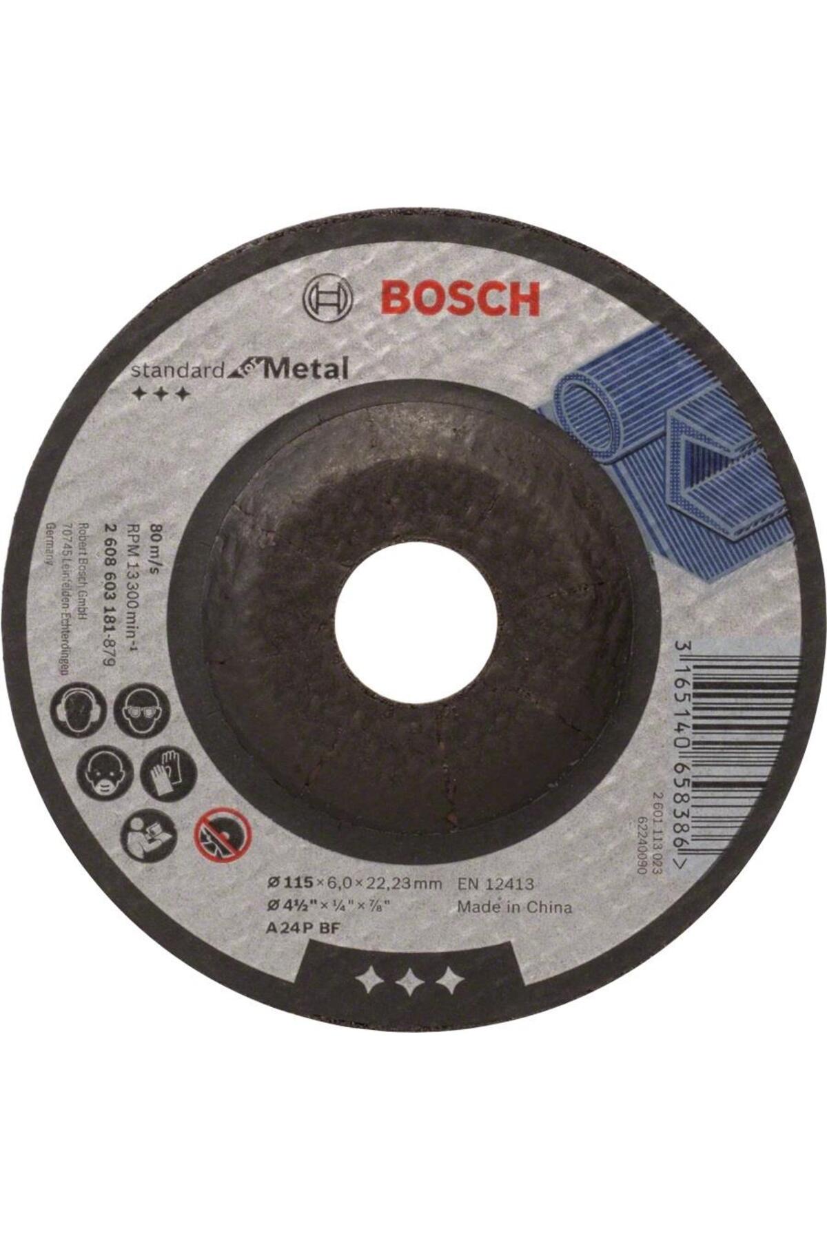 Standard Seri Metal Için Bombeli Taşlama Diski 115x6,0mm