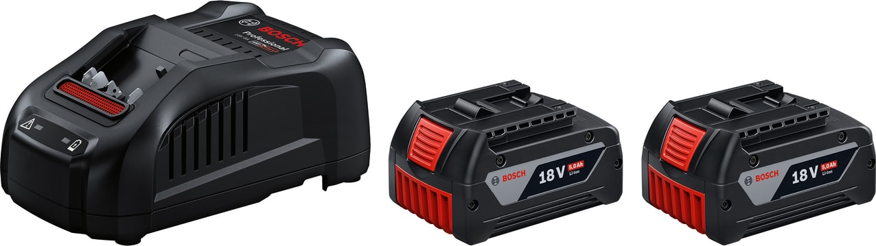 18V Başlangıç seti 2x5.0 Ah + GAL 1880CV 1 600 A00 B8J