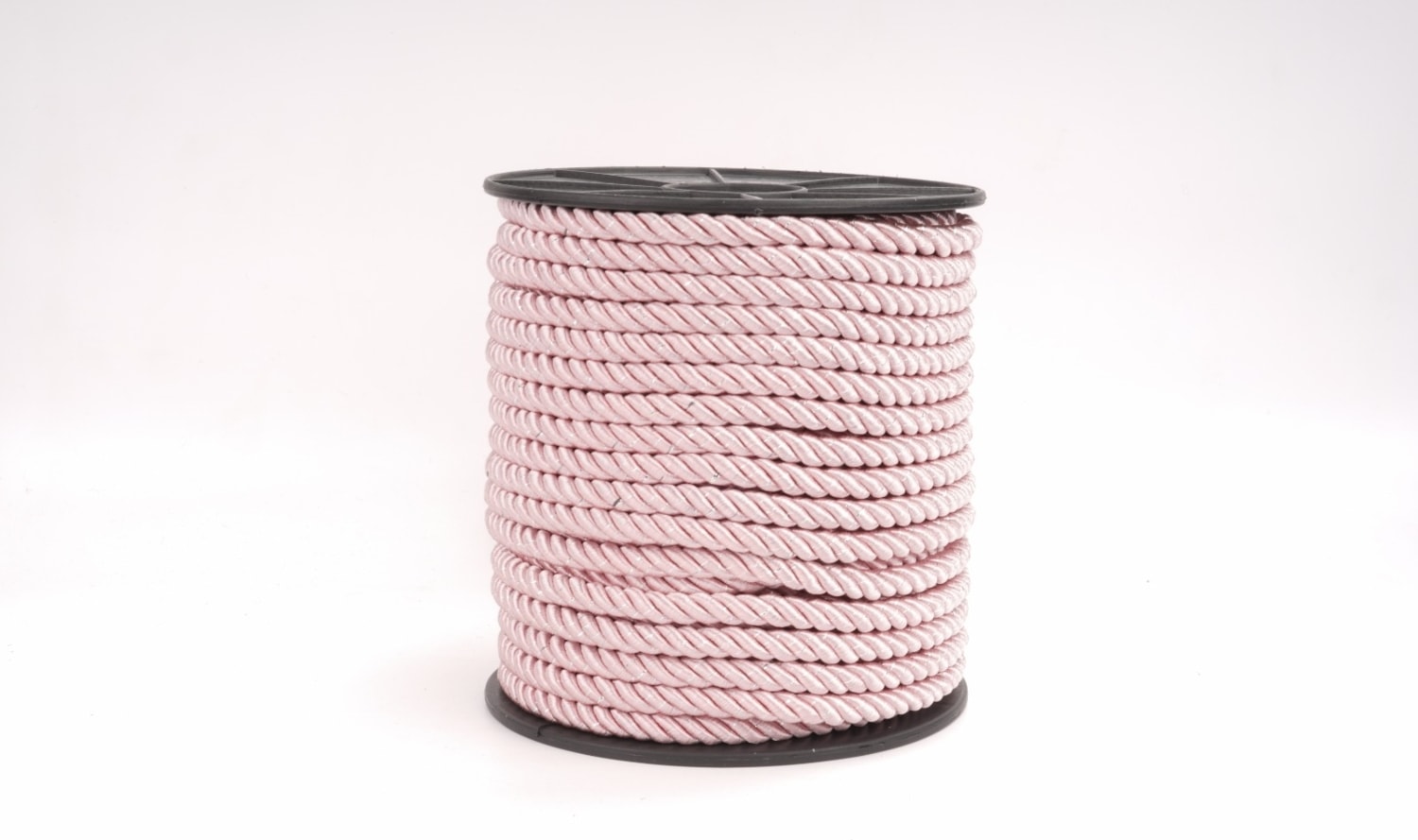 Polyester Kordon İp 10mm 50metre- Pembe Gümüş sim
