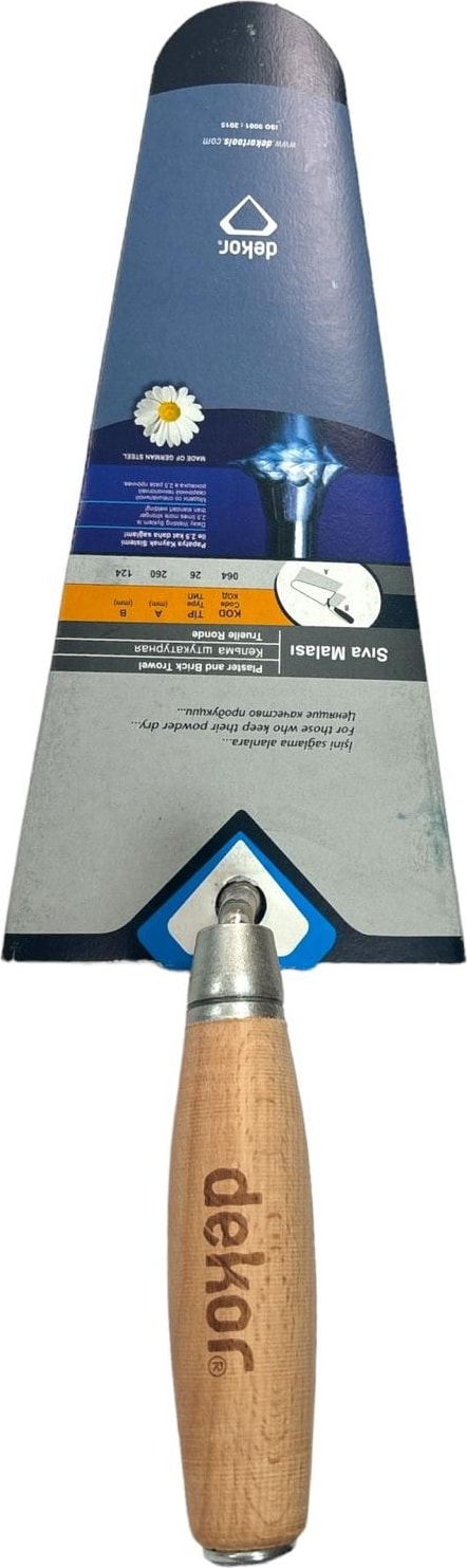 DEKOR Ahşap Saplı Sıva Malası No:26