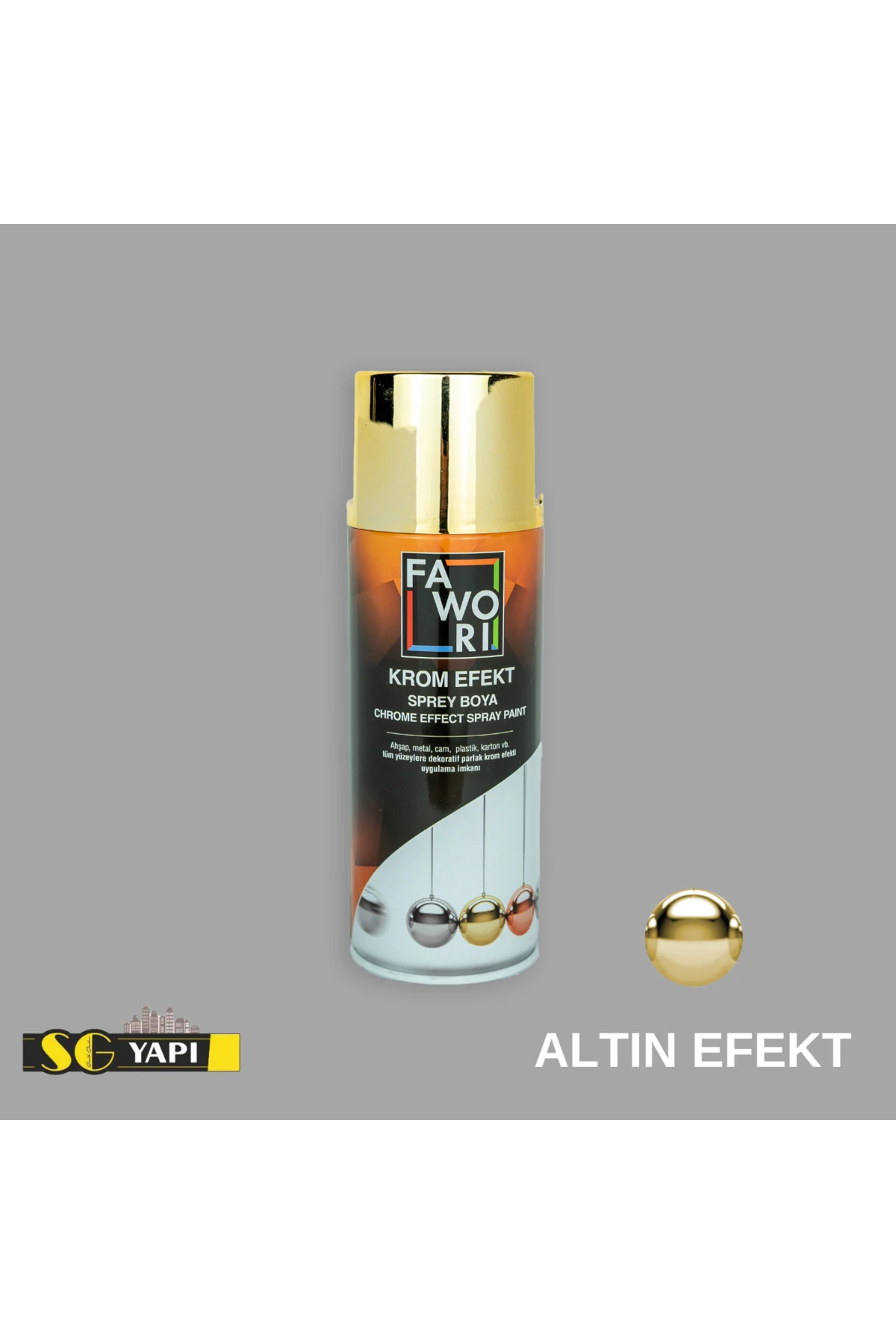 Krom Efekt Sprey Boya