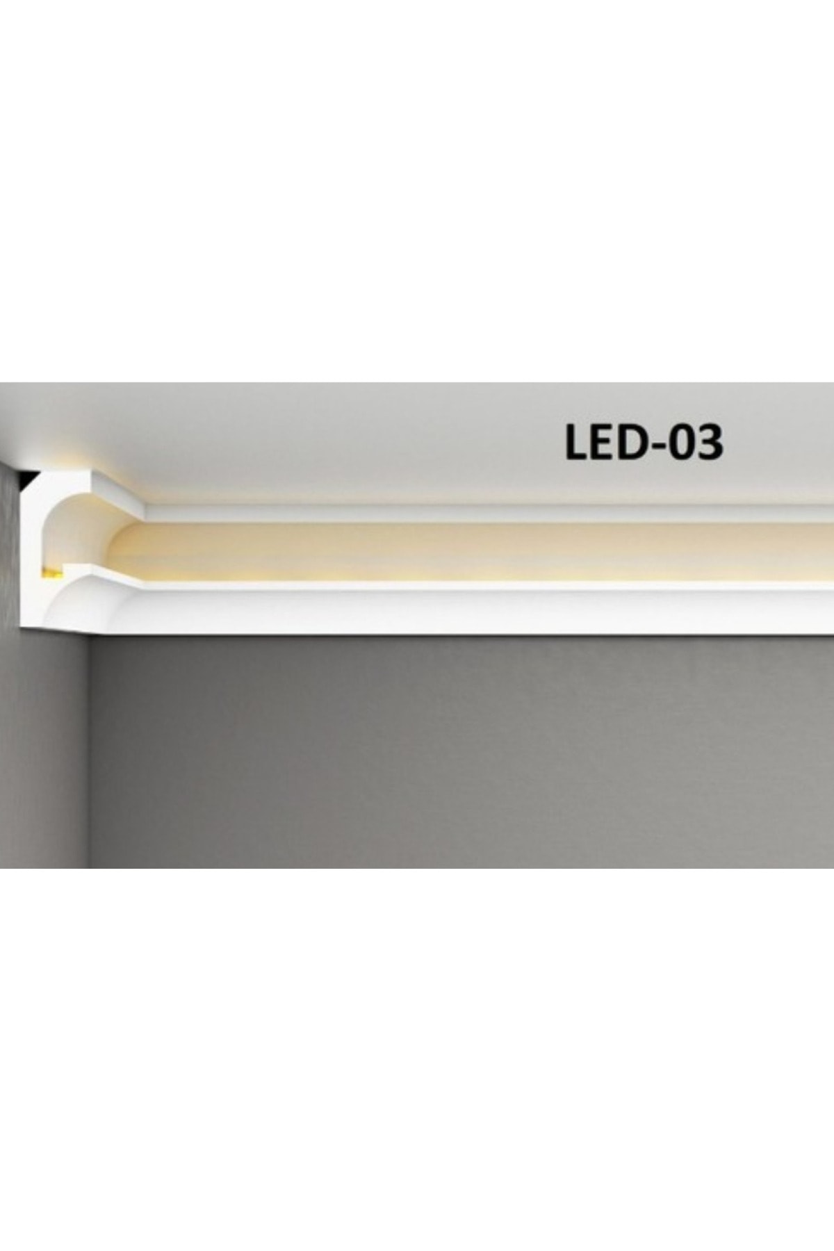 OZKUVVET LED Stropiyer Kartonpiyer Işık Bandı (LED-03)  - 50 METRE