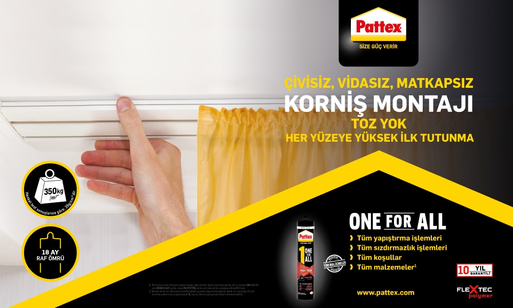 Pattex One For All High Tack Beyaz 460 ml 3 Adet