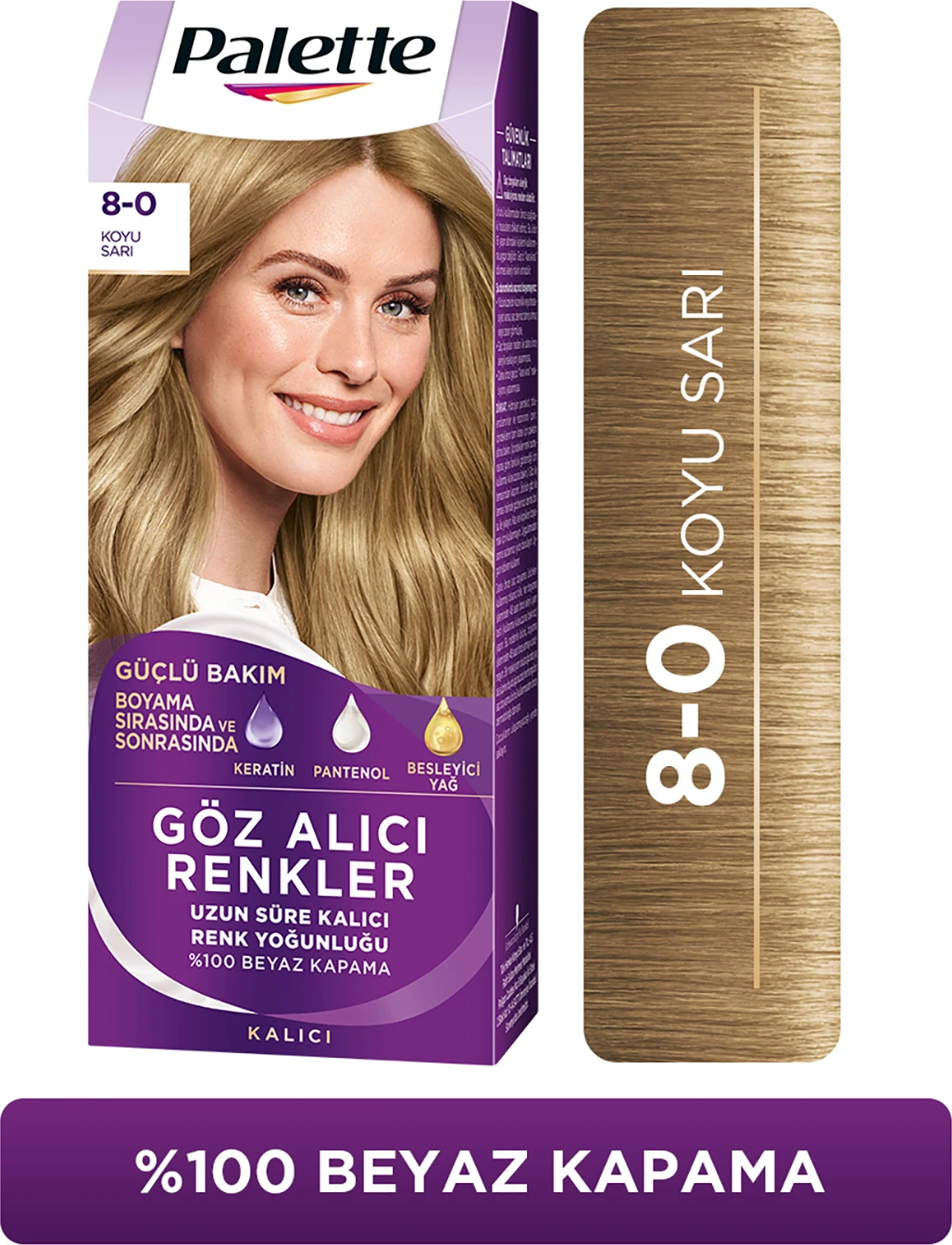 8-0 Koyu Sarı Saç Boyası