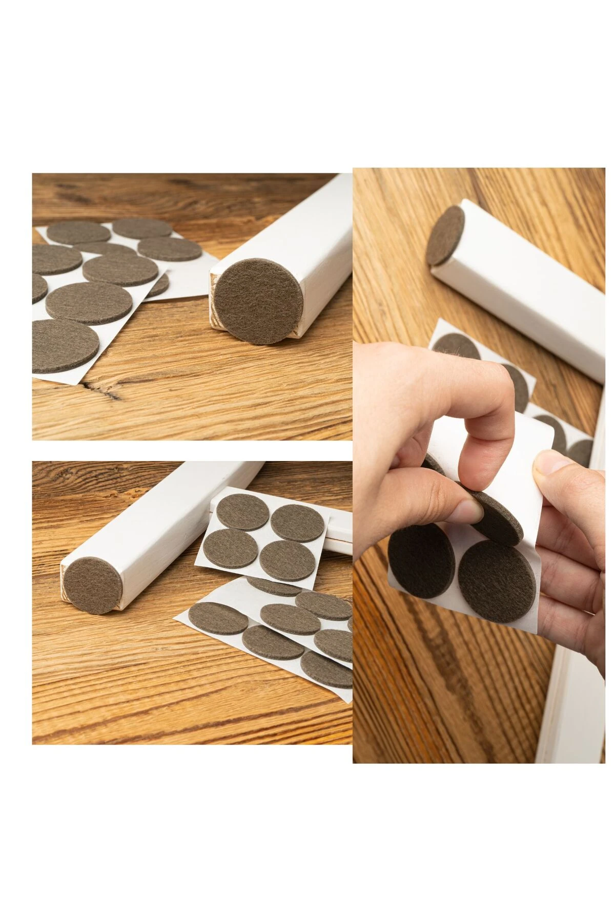 Yapışkanlı Keçe Mobilya Zemin Koruyucu Ses Önleyici Keçe- 20*20 (4 Renk Seçeneği) 50'li kece