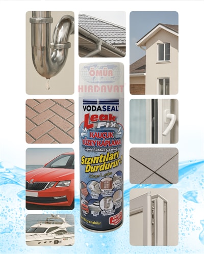 Leak Fix 200 ml – Beyaz Kauçuk Bazlı Su Geçirmez Sızdırmazlık Spreyi